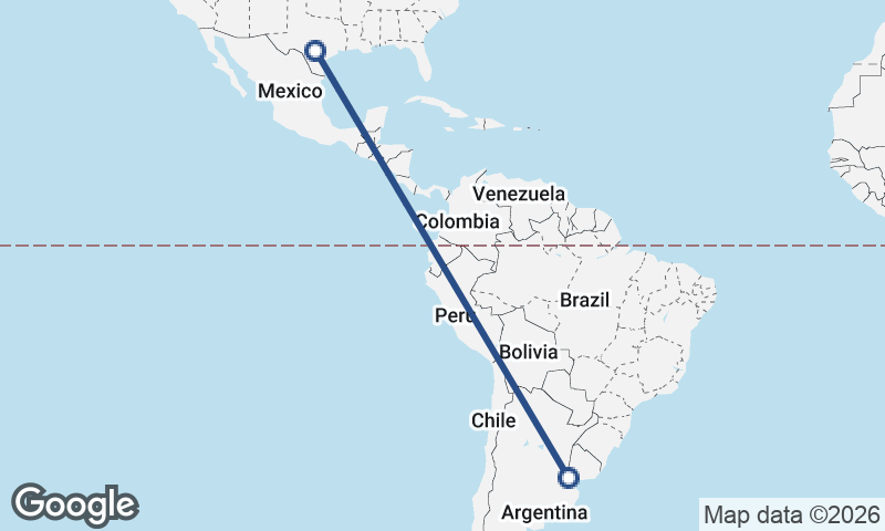 Buenos Aires to San Antonio