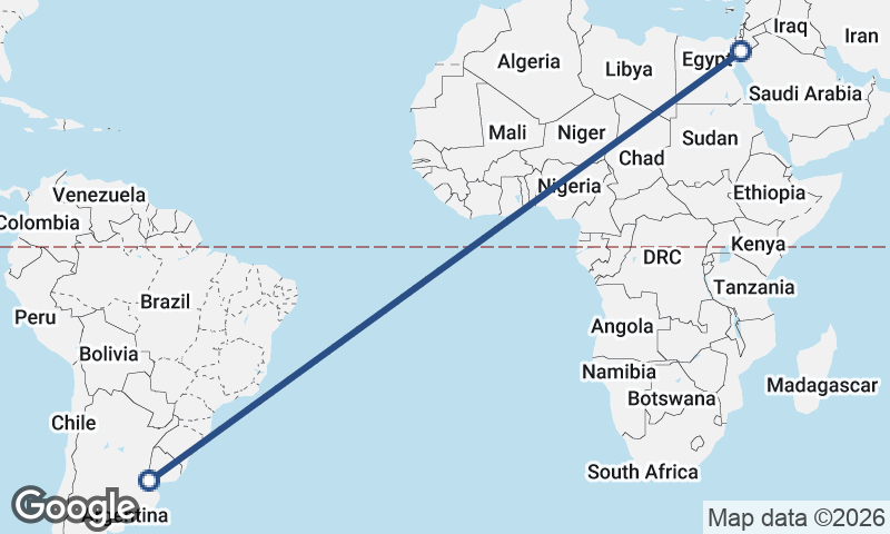 Buenos Aires to Al ‘Aqabah