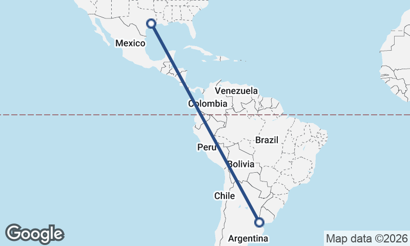 Buenos Aires to Houston