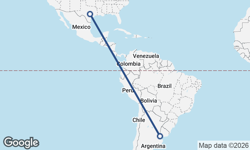 Buenos Aires to Austin