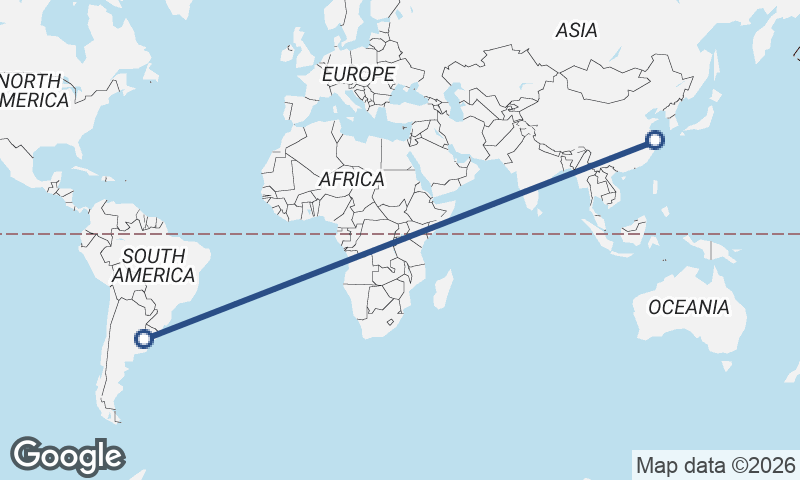 Buenos Aires to Shanghai