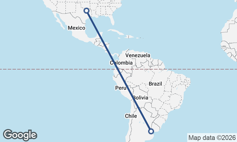 Buenos Aires to Dallas