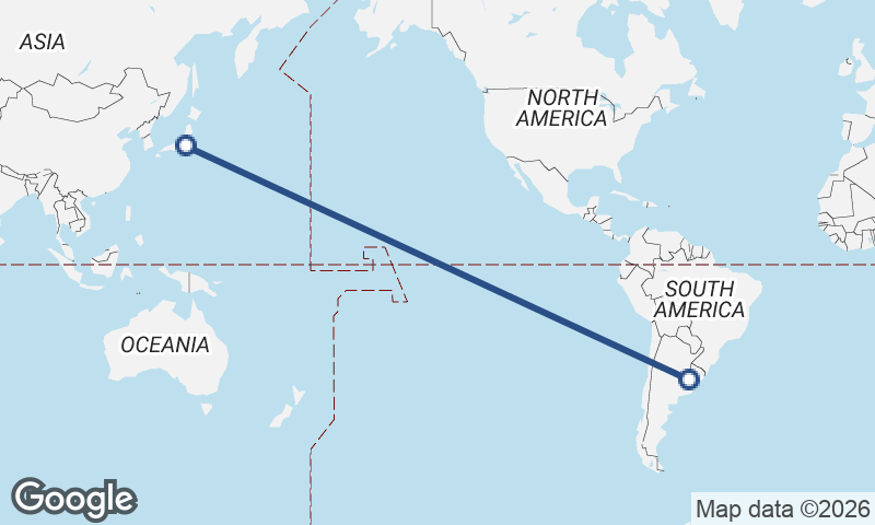 Buenos Aires to Tokyo