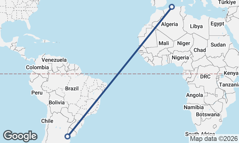 Buenos Aires to Algiers