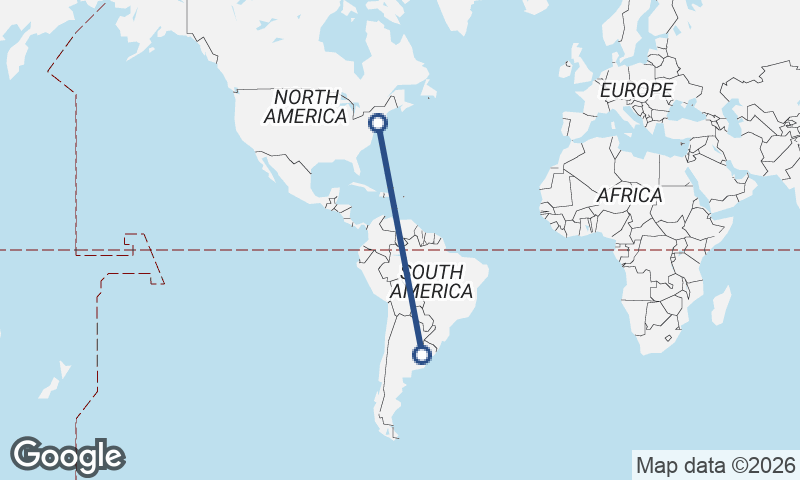 Buenos Aires to New York