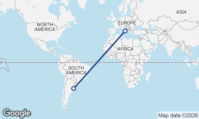 Buenos Aires to Naples