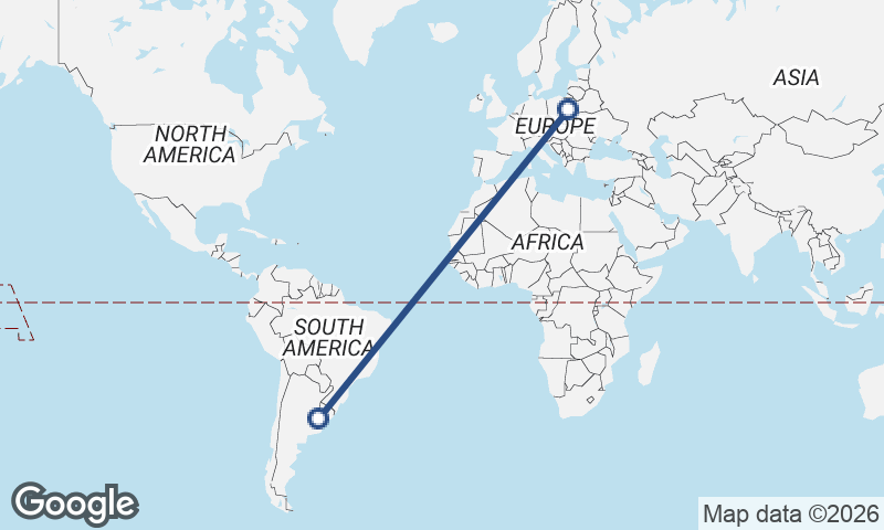 Buenos Aires to Warsaw