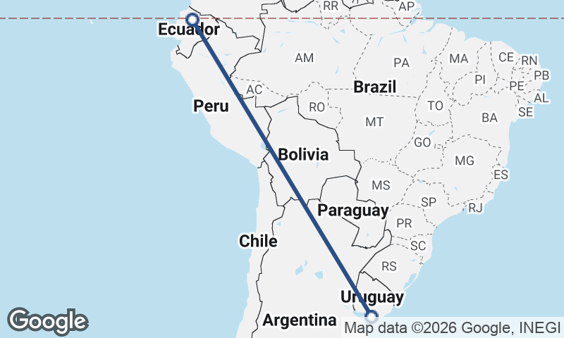 Montevideo to Quito