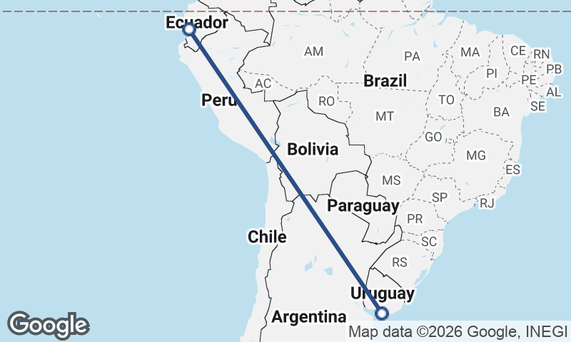 Montevideo to Guayaquil