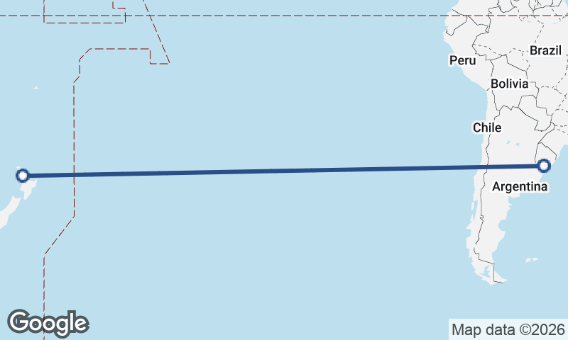 Montevideo to Auckland