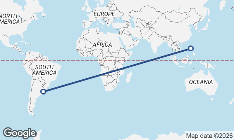 Montevideo to Manila