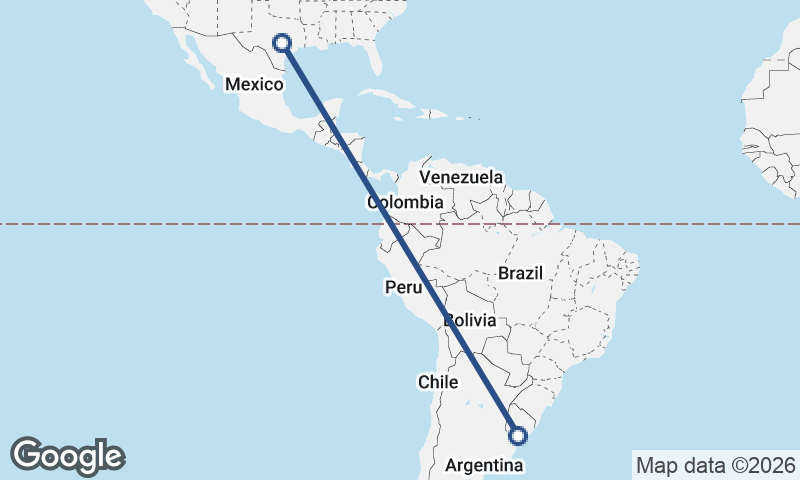 Montevideo to Austin