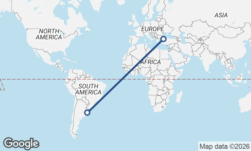 Montevideo to Istanbul