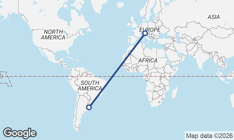 Montevideo to Trento