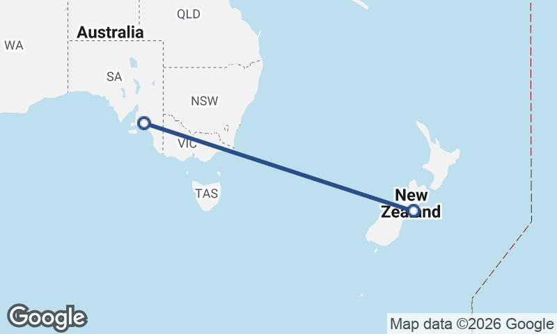 Adelaide to Christchurch
