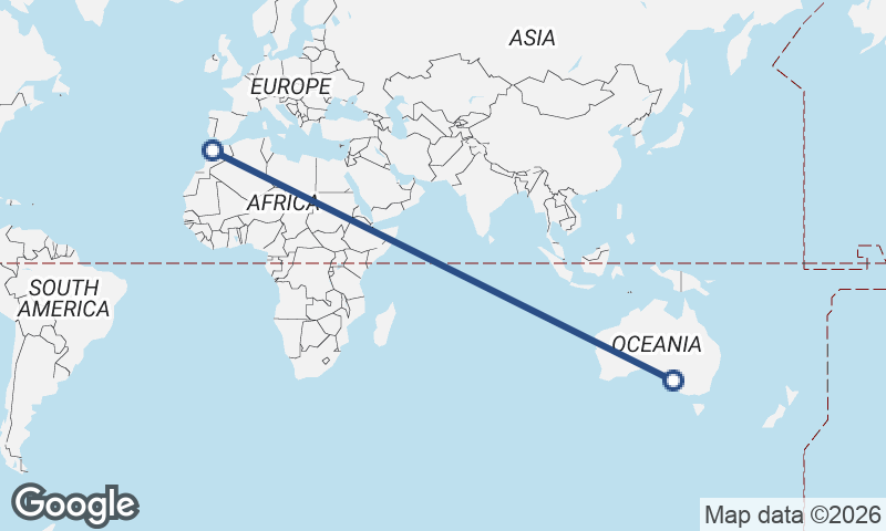 Adelaide to Casablanca