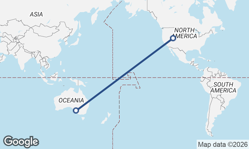 Adelaide to Salt Lake City