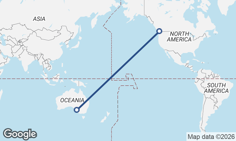 Adelaide to Vancouver