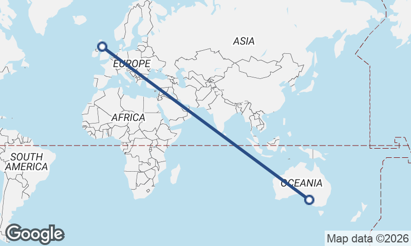 Adelaide to Edinburgh