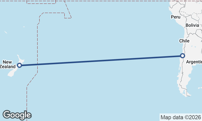 Chile to New Zealand