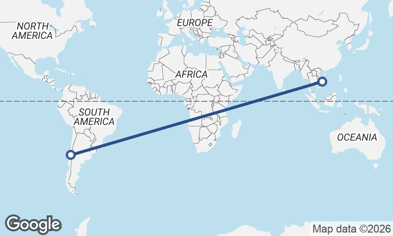 Chile to Vietnam