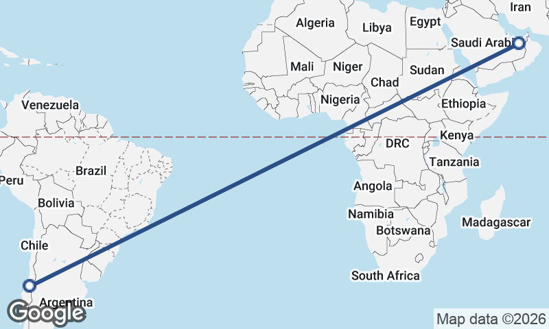 Chile to United Arab Emirates
