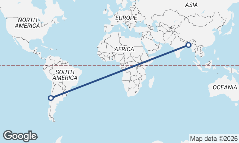 Chile to Bangladesh
