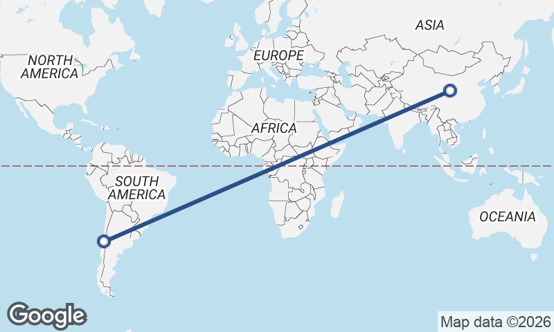 Chile to China