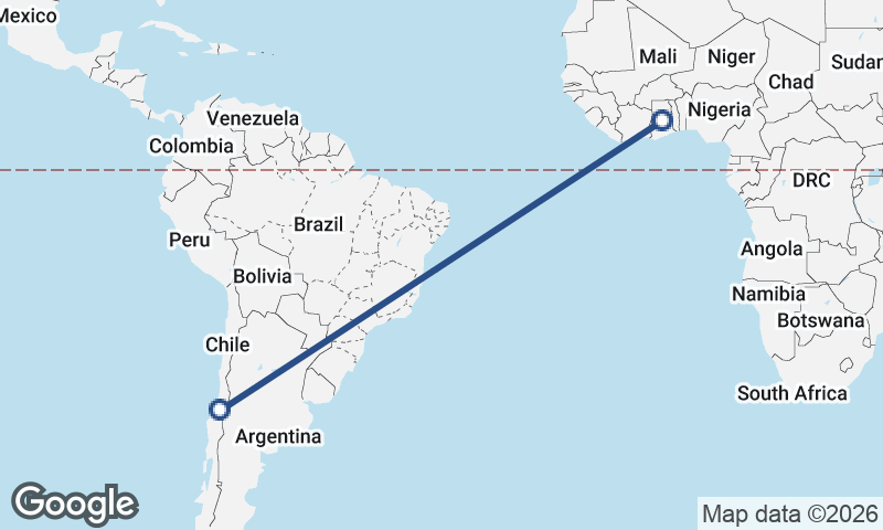 Chile to Ghana