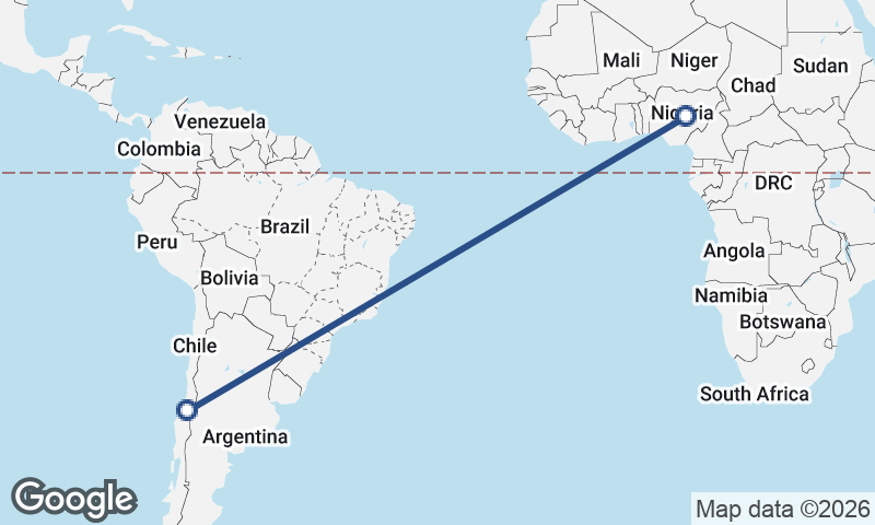 Chile to Nigeria