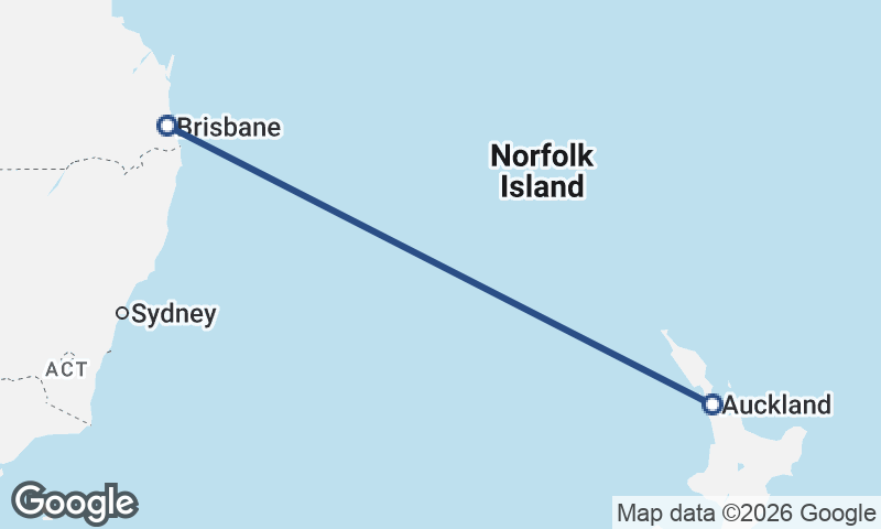 Auckland to Brisbane