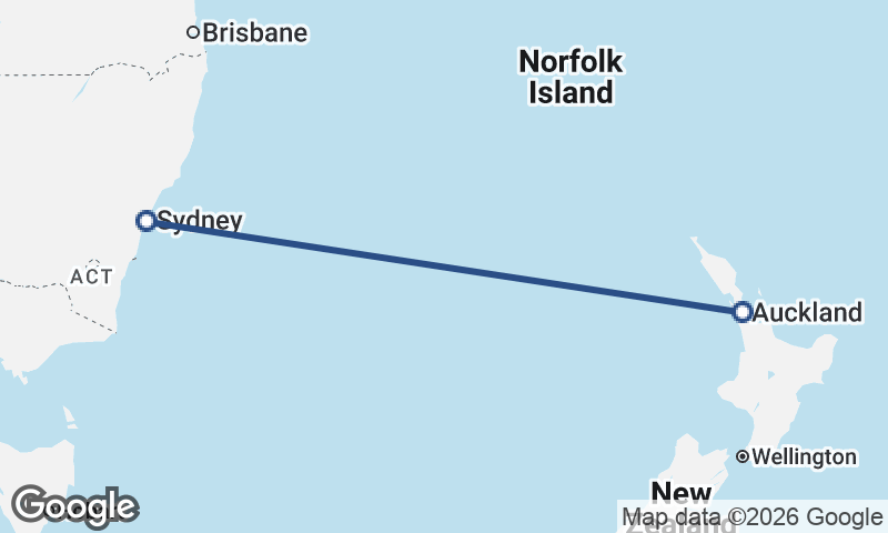 Auckland to Sydney