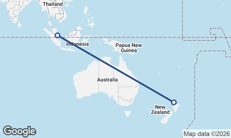 Auckland to Singapore
