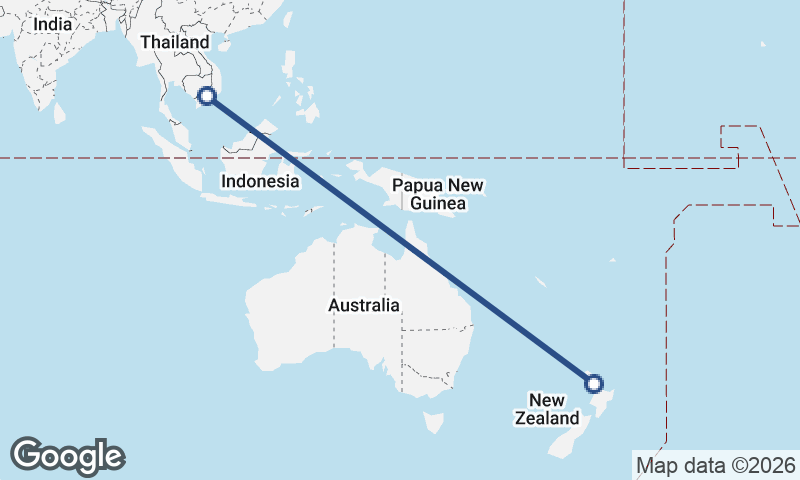 Auckland to Ho Chi Minh City