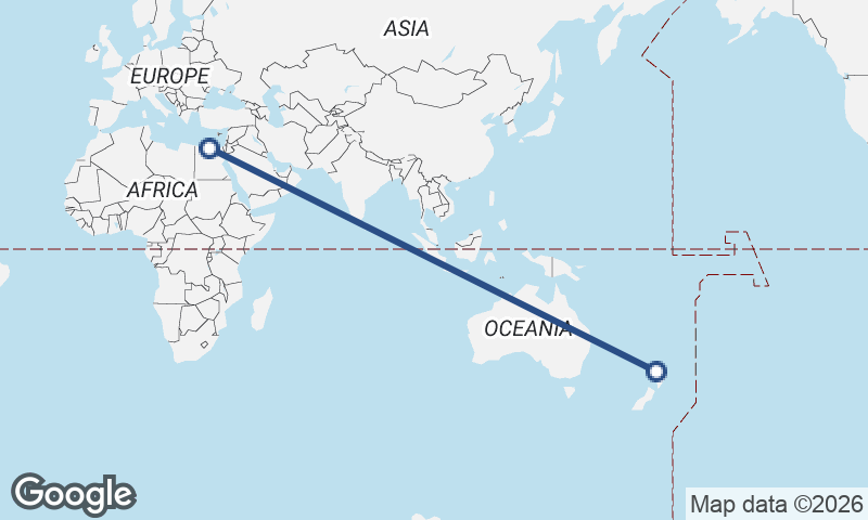 Auckland to Alexandria