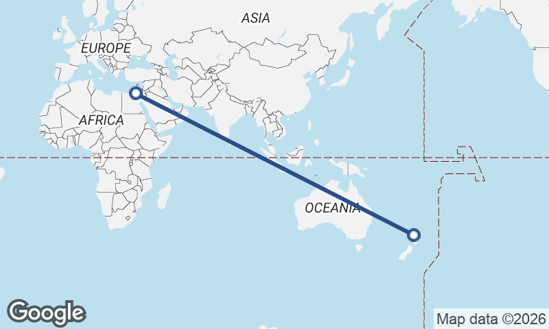 Auckland to Port Said