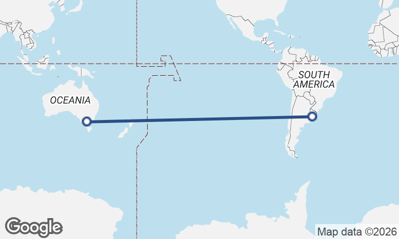 Melbourne to Montevideo