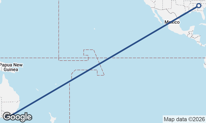 Melbourne to Atlanta