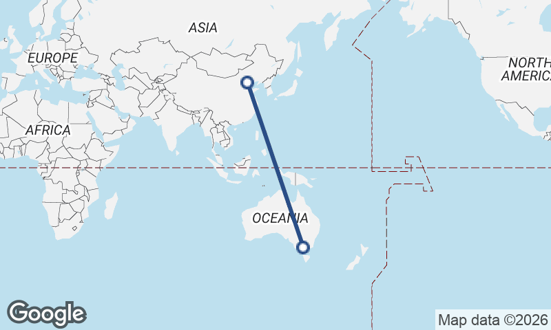 Melbourne to Beijing