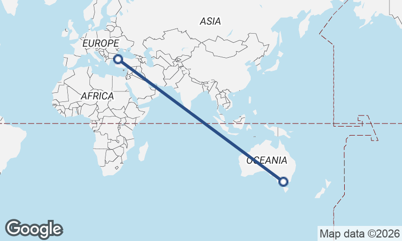 Melbourne to Istanbul