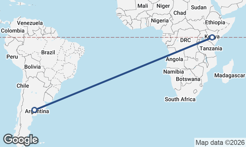 Argentina to Kenya