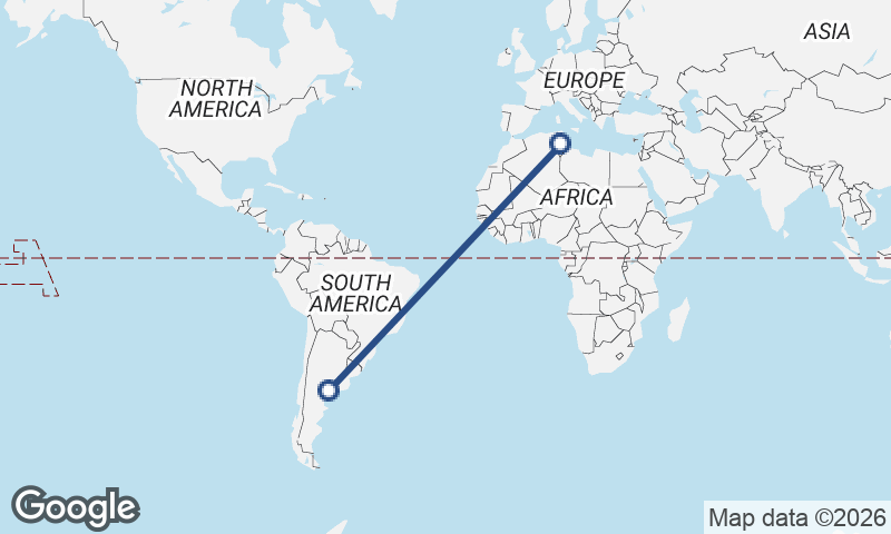 Argentina to Tunisia