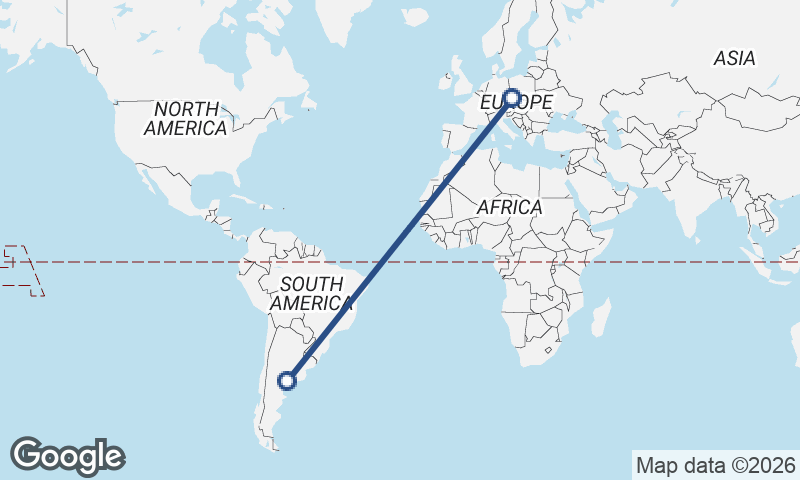 Argentina to Czech Republic