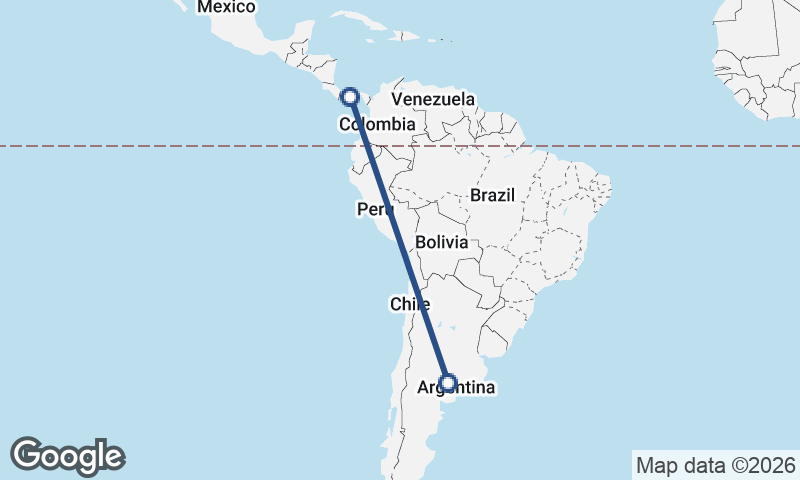 Argentina to Panama