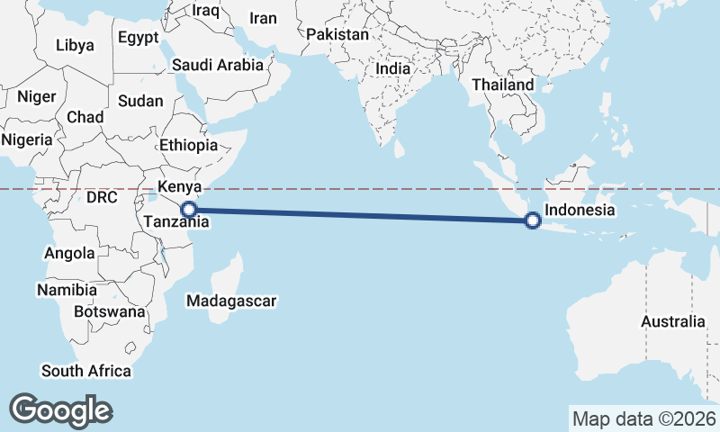Mombasa to Jakarta