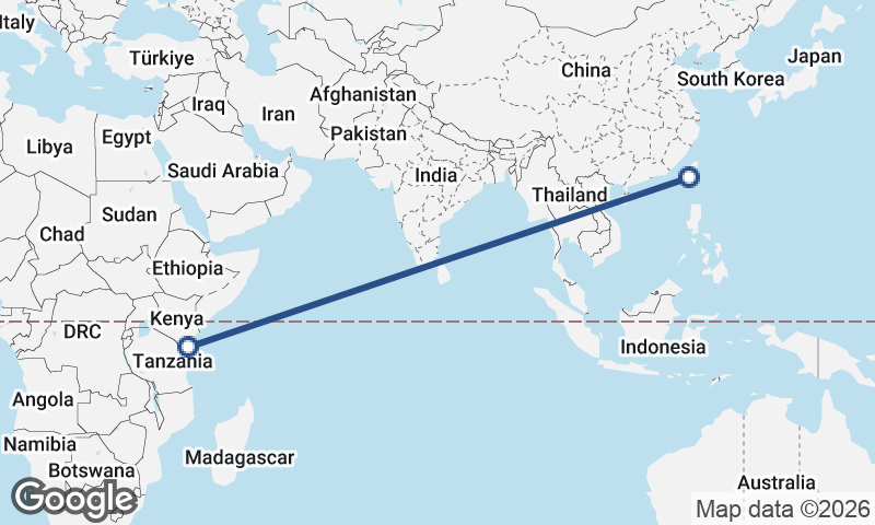 Mombasa to Kaohsiung