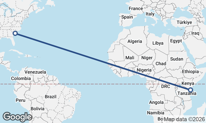 Mombasa to Charleston