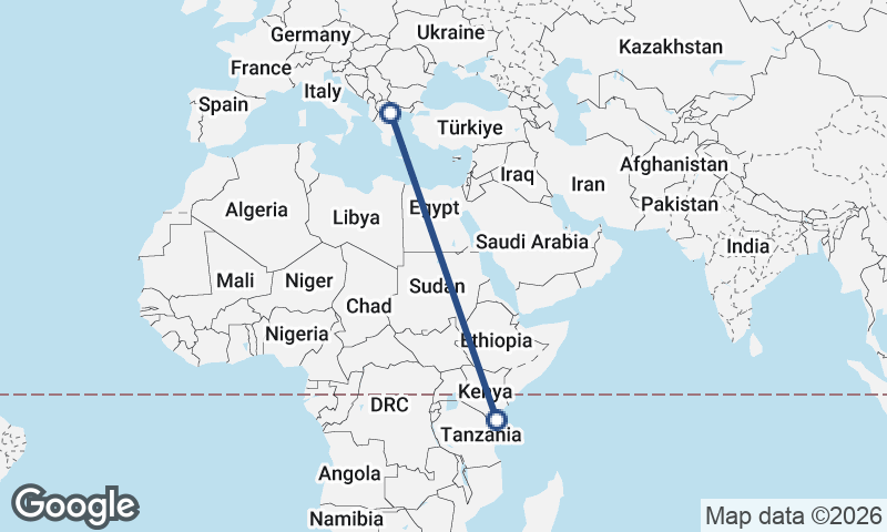 Mombasa to Thessaloníki