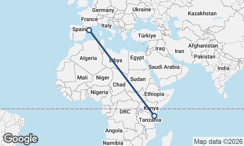 Mombasa to Barcelona