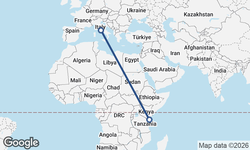 Mombasa to Rome